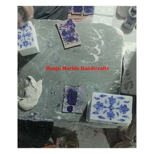 กล่องฝังหินอ่อนสีขาวทำด้วยมือสุดหรูเครื่องประดับแม่มุกคุณภาพระดับพรีเมียมของขวัญแต่งงาน - Product Image 3