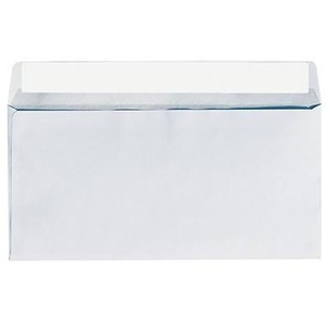 Sobres Largos DIN Soennecken, 80 g/m², Autoadhesivos, 100 Unidades/Paquete, 220 x 110 mm (Ancho x Alto), Papel Blanco con Ventana - Product Image 1