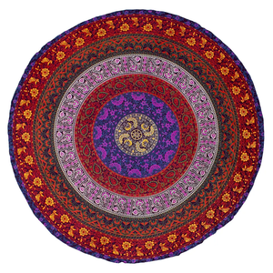 Tapiz de diseño de moda para colgar en la pared, Mandala indio redondo, tapices Hippie bohemios, colcha de algodón 100%, extensión de picnic - Product Image 1