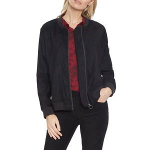 Top à la mode 2024 nouvelle mode respirant grande taille femmes Bomber veste tenue décontracté avec technique teint uni - Product Image 1