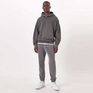 Fabricant en gros Logo personnalisé pas cher prix surdimensionné unisexe manches régulières sweats à capuche et sweatshirts pour hommes - Product Image 4