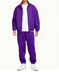 Conjunto Deportivo de Dos Piezas con Logotipo Personalizado para Invierno, Color Sólido, Diseño Simple, Ropa Deportiva Informal, Sudadera con Capucha para Hombre - Product Image 4