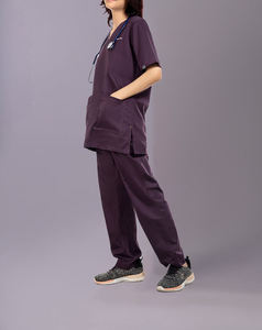 Uniformes Médicos de Tela Elástica Cómoda de Alta Calidad, Conjuntos de Uniformes Médicos de Mezclilla Unisex para Verano - Product Image 5