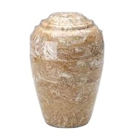 Urne en marbre de culture grecque, Urnes en pierre de marbre naturel pour cendres, Urnes rondes en marbre