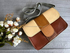 Nouveau Western élégant Multi cuir recyclé couleur trapu sac à bandoulière haute qualité en cuir sac à main coloré femmes côté sacs à bandoulière - Product Image 3