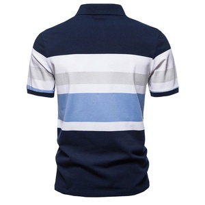 Camiseta Casual de Manga Corta con Cuello Clásico de Algodón para Hombre, Talla Personalizada, Combinación de Dos Tonos, ODM, Tejida, Ecológica, de Secado Rápido - Product Image 6