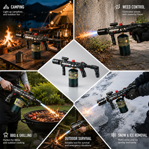 Pistola lanzallamas <span class=keywords><strong>de</strong></span> <span class=keywords><strong>propano</strong></span> <span class=keywords><strong>de</strong></span> alta potencia al por mayor, inalámbrica, a batería, ligera, con encendido electrónico, para quemar malas hierbas y hielo - Product Image 2