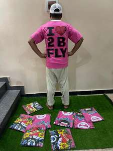 Relaxed Fit 100% Cotton <b>Cropped</b> <b>Men</b> Tshirts High Quality Heavyweight Boxy Oversized Puff Printing Screen Print T Shirt - Product Image 4