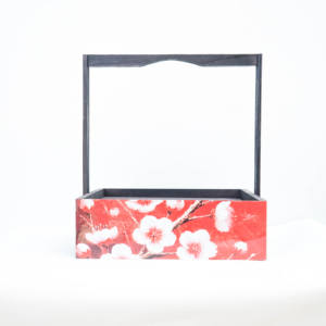 Caja de madera Rectangular decorativa personalizada, papel de Arte de Vietnam, Material impreso Digital para tarjetas de visita, joyería, aperitivos y galletas - Product Image 1