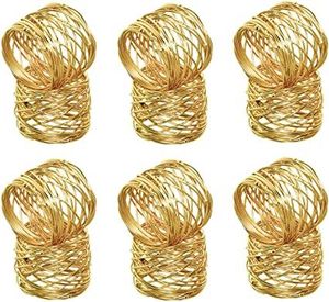 Ronds de serviette en métal décoratifs fabriqués à la main avec un style antique de qualité supérieure pour les configurations de table lors de célébrations festives - Product Image 6