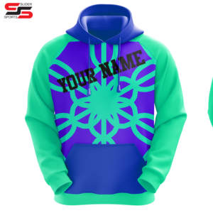 Sudadera de gimnasio con logotipo bordado personalizado para hombre Sudadera con capucha de poliéster de secado rápido con espacios en blanco de sublimación de posición frontal - Product Image 5