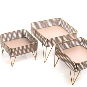 Bol de service décoratif pour fruits de cuisine Bol de rangement en aluminium plaqué or Bol de service pour collations en métal pour restaurant - Product Image 4