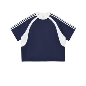 Nouvelle Arrivée <span class=keywords><strong>2026</strong></span> – T-shirt Homme Respirant en Maille à Manches Courtes, Style Rétro Color-Block, Personnalisable – Fournisseur de Haute Qualité - Product Image 5