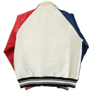 Best Selling High Street Plain Dyed Unisex Baseball Letterman Varsity <b>Jacket</b> Premium Quality Waterproof Winter Stand Front - Product Image 4