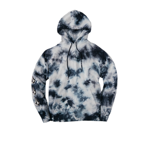 Sweat à capuche en molleton du fabricant Vintage Zip-Up Sun-Faded Stone Acid Wash Distressed Tackle Twill Stitching Embroidery Patches Print - Product Image 1