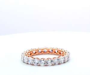 Gia Igi Certifié CVD HPHT VVS Lab Grown Created Diamond Bague de fiançailles en or massif 14k Bijoux pour femmes - Product Image 3