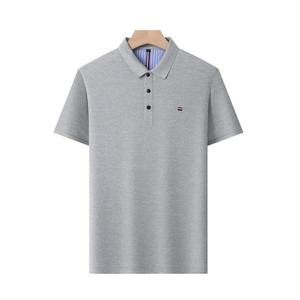 Polo classique pour hommes en coton doux de couleur unie avec col à deux boutons pour un style quotidien décontracté - Product Image 5