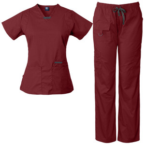 Suave elástico enfermera moda mujer elegante médico enfermera Hospital uniformes poliéster rayón Spandex y algodón Spandex - Product Image 3