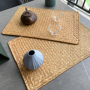 Set de dessous-de-plat en jonc de mer, accessoires de cuisine en gros, dessous-de-plat en herbe de mer naturelle - Product Image 5