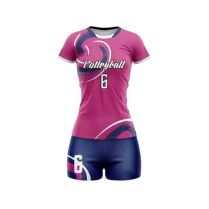 Conjuntos de Uniformes de Voleibol para Mujer Listos para el Campo, Jersey Estampado y Pantalones Cortos, Tela Suave, Ligera, Cómoda, Estampado Profesional - Product Image 5