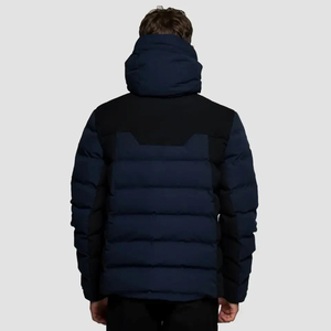 OEM personalizado al por mayor chaqueta acolchada recubierta de los hombres de estilo de la calle cremallera cierre bolsillo personalizado Logo invierno burbuja chaqueta - Product Image 3