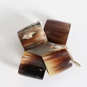 Sous-verre en corne de haute qualité, vaisselle artisanale moderne et sous-verre à motif à carreaux en corne - Product Image 1