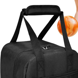 Single Bowling <b>Ball</b> Tote Bag Storage Handbag with <b>Ball</b> Holder Pad, Anti-Scratch Compartment & Handle Strap <b>Fits</b> - Product Image 4