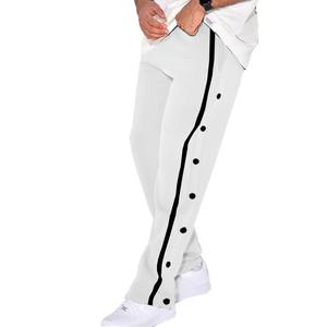 Pantalon de survêtement taille haute en toile extensible confortable pour homme Pantalon de tous les jours avec ceinture élastique et poches braguette à fermeture éclair Taille XL - Product Image 2
