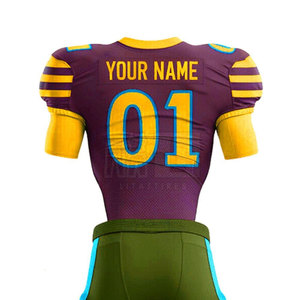 Uniforme de football américain de la meilleure qualité Conception personnalisée du meilleur uniforme de football américain en polyester - Product Image 6