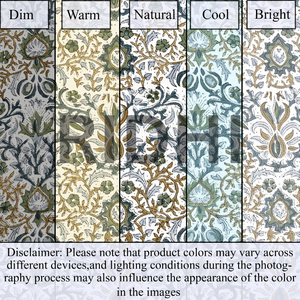 Housse de coussin décorative Ridhi, en coton indigo fait main, à volants floraux, style western, imprimé en bloc, amovible et lavable - Product Image 6