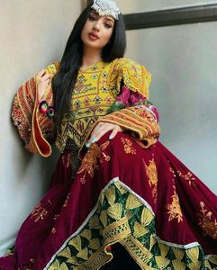 Trajes modernos afganos de tres piezas vestido kuchi ropa india y paquistaní 2024 - Product Image 2