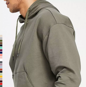 Sweat-shirts à capuche pour hommes tendance, 100% coton, brodés, surdimensionnés, respirants, en vente - Product Image 2