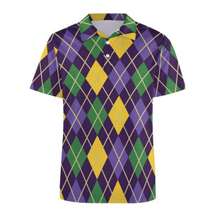 Imprimé personnalisé pour hommes pour T-shirts polo 100% coton bloc de couleur à manches courtes coupe ajustée diverses couleurs tissu tricoté - Product Image 4