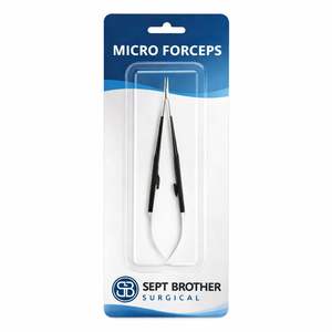 Porte-aiguilles microchirurgical Castroviejo, poignée à ressort, instrument chirurgical ophtalmique - Product Image 5