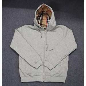 Sudadera con capucha de algodón y forro polar para hombre, diseño retro a cuadros, manga regular, personalizable OEM, estilo casual urbano - Product Image 4