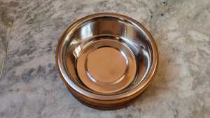 ชามไม้สำหรับสุนัขและแมวกันสนิมขาตั้งไม้ออกแบบโลโก้ได้ตามต้องการ - Product Image 3