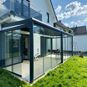 Europe Populaire Toutes Saisons Aluminium Véranda Verre Maison Jardin Bâtiment Véranda Verre Aluminium - Product Image 1
