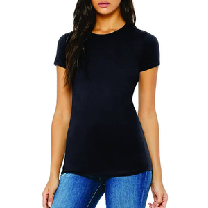 Camiseta de Algodón Ecológica Personalizada al por Mayor para Mujer, Servicio OEM, Diseño Personalizado, Tallas Grandes, Secado Rápido, Verano - Product Image 1