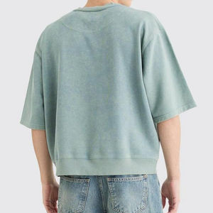 T-shirts pour hommes personnalisés, poids lourd 100% coton, impression Dtg, style Hip Hop surdimensionné, t-shirt Boxy 100% coton biologique pour hommes - Product Image 2