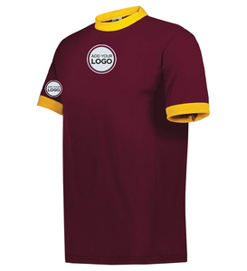 Ringer Tee Solid Pattern <b>Wholesale</b> Bulk T Shirts Ringer T Shirt Manufacturer - Product Image 4