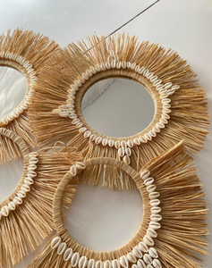 ที่แขวนผนังที่โดดเด่นของเราทำจากหญ้าทะเลและเปลือกสำหรับตกแต่งบ้านผลิตในเวียดนาม-ซิซู - Product Image 2