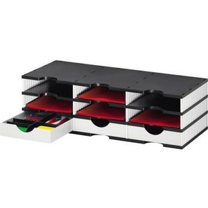 <b>File</b> <b>Tray</b> Styrodoc Trio Starter Unit 72.3x22.3x33.1 cm Polystyrene White/Black - Product Image 1