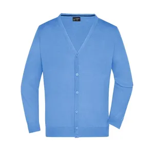 Custom Men's V-Neck <b>Cardigan</b> Promotional Polo Shirts for Merchandising - Product Image 6