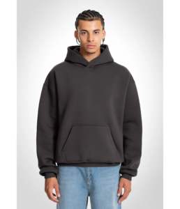 Nueva Sudadera con capucha de poliéster de invierno Sudadera con capucha unisex para hombre de tela sólida logotipo impreso personalizado Sudadera con capucha de gran tamaño para hombres - Product Image 3