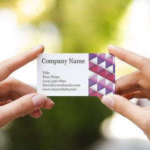 Cartes de visite triangles festifs en gros 40 + designs pour un impact maximum Matériau en carton Concept de carte de visite redéfini - Product Image 3