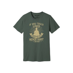 T-shirt 100% coton avec impression de thèmes de bouddha Style décontracté 12 options de couleur 160-180 Placement de conception personnalisable GSM lourd - Product Image 6