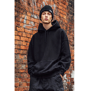 Sublimation Baggy Hoodie <b>Men</b> Drop Shoulder Heavy Fleece Hooded Top <b>Mens</b> Winter Fleece Oversize Hoodies <b>Men's</b> - Product Image 4
