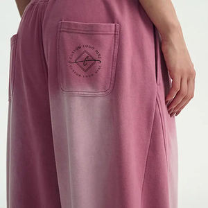 <b>Mens</b> Casual Baggy Sweatpants Heavyweight Vintage Sun Faded Wide Leg Streetwear Loose Fit <b>Elastic</b> Waist <b>Trousers</b> - Product Image 4