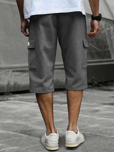 กางเกงขาสั้นผู้ชายคุณภาพสูง ใส่สบาย ผ้าฝ้าย 100% ไซส์ใหญ่ กางเกงขาสั้นผู้ชายสั่งทำพิเศษ - Product Image 2