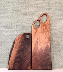 Vente chaude bois designer lumière sombre blocs de charcuterie de haute qualité cuisine planche à découper avec taille et logo personnalisés - Product Image 4